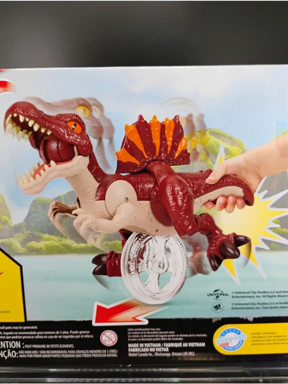 Imaginext Jurassic World Sprinting Spinosaurus Dinosaur Toy 3+
